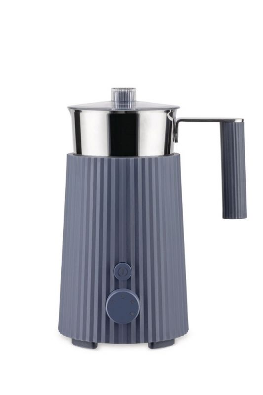 MDL13 B Plissé Multifunction Induction Milk Frother / Jug Grey Alessi SINGLE PIECES